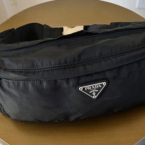 Prada shoulder/black belt bag